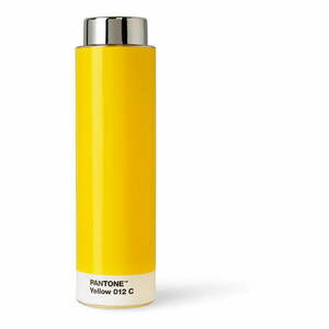 Sárga rozsdamentes acél ivópalack 500 ml Yellow 012 – Pantone kép