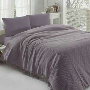 Pique lila pamut kétszemélyes ágytakaró, 220 x 240 cm kép