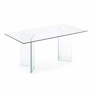 Étkezőasztal üveg asztallappal 90x200 cm Burano – Kave Home kép