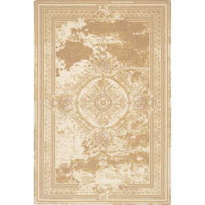 Bézs gyapjú szőnyeg 100x180 cm Emily – Agnella kép