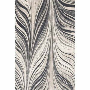 Szürke-krémszínű gyapjú szőnyeg 160x240 cm Zebre – Agnella kép