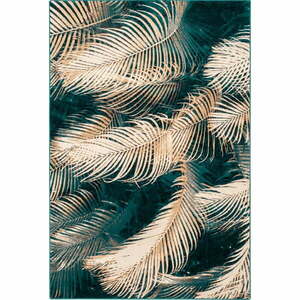 Petróleumkék gyapjú szőnyeg 160x240 cm Areca – Agnella kép