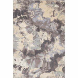 Szürke-krémszínű gyapjú szőnyeg 133x180 cm Taya – Agnella kép