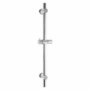 Fényes ezüstszínű öntapadós rozsdamentes acél zuhanytartó 70 cm – Wenko kép