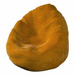 Narancssárga babzsákfotel Posh Velvet - Yellow Tipi kép
