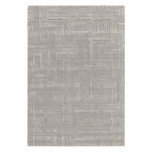 Világosszürke gyapjú szőnyeg 160x230 cm Maze – Asiatic Carpets kép
