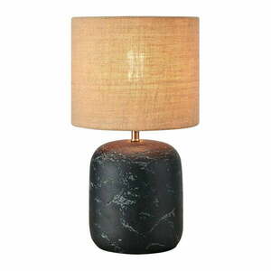 Fekete-natúr színű asztali lámpa juta búrával (magasság 45 cm) Montagna – Markslöjd kép