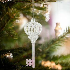 Karácsonyi dísz - irizáló, akril kulcs - 165 x 60 x 10 mm kép