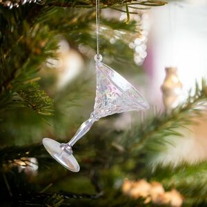 Karácsonyi dísz - irizáló, akril kehely - 65 x 92 mm kép
