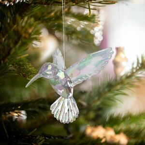 Karácsonyi dísz - irizáló, akril kolibri - 95 x 100 x 65 mm kép
