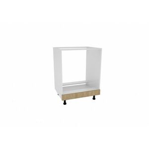 Benita Beépíthető konyhaszekrény Természetes fa-Fehér 60x50x80 cm kép