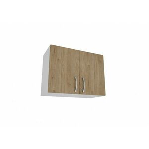 Benita 2 ajtós Felső konyhaszekrény Természetes fa-Fehér 60x30x45 cm kép