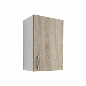 Benita 1 ajtós Felső konyhaszekrény Sonoma Tölgy-Fehér 40x30x60 cm kép