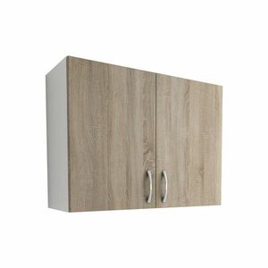 Benita 2 ajtós Felső konyhaszekrény Sonoma Tölgy-Fehér 80x30x60 cm kép