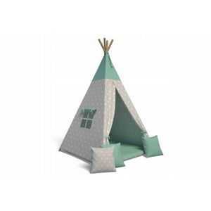 TEEPEE sátor gyermek, 105x140x105, zöld kép