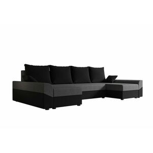 Viviana u alakú ágyazható ülőgarnitúra - fekete kép