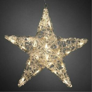 Karácsonyi 5 ágú csillag átmérő 16 cm, 24 LED kép