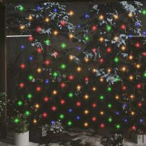 Színes kültéri karácsonyi Fényháló 306 LED-del 3x3m kép