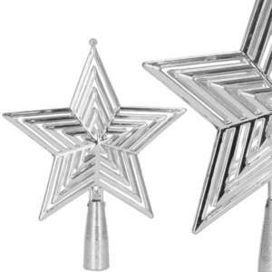 Springos Karácsonyi dekoráció "Csillag" - ezüst kép