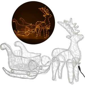 Springos Karácsonyi dekor világítás "Rénszarvas szánnal" kép
