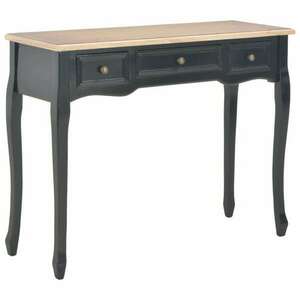 vidaXL 280046 Dressing Console Table with 3 Drawers Black kép