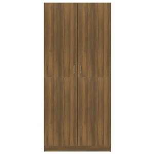 Barna tölgy színű szerelt fa ruhásszekrény 90x52x200 cm kép
