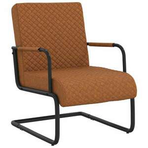 vidaXL matt barna konzolos műbőr szék kép