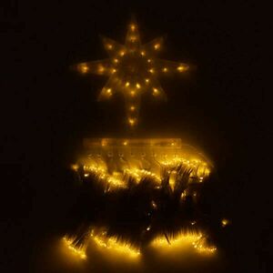 Karácsonyfa formájú LED fényfüzér, 320 LED - meleg fehér kép