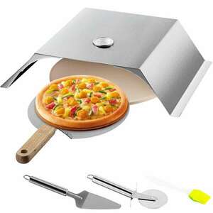Kemence, hordozható pizzasütő szett grillhez kép
