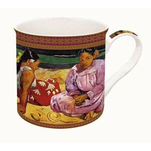 Porcelánbögre dobozban, 300ml, Gauguin: Tahiti nők a parton kép