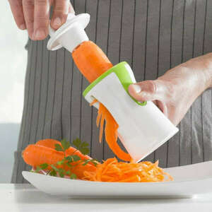 Zöldség spagetti készítő diétázóknak - kézi zöldségszeletelő az e... kép