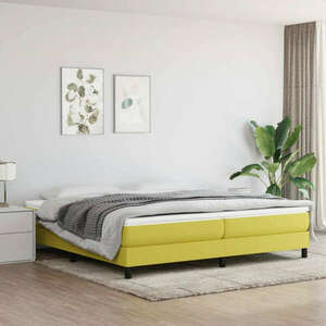 vidaXL zöld szövet rugós ágy matraccal 100 x 200 cm kép