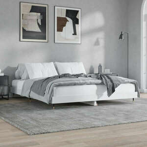 vidaXL fehér szerelt fa ágykeret 140 x 200 cm kép