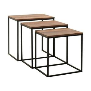 Adore Furniture KÉSZLET 3x Kávésasztal barna kép