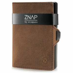 Slimpuro ZNAP, vékony pénztárca, 12 kártya, érme rekesz, 8, 9 x 1, 5 x 6, 3 cm (SZ x M x M), RFID védelem kép