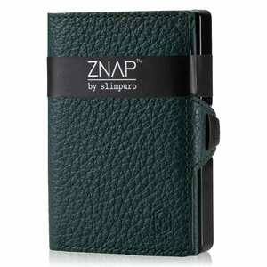 Slimpuro ZNAP, vékony pénztárca, 12 kártya, érmetartó, 8, 9 x 1, 8 x 6, 3 cm (SZ x M x M), RFID védelem kép