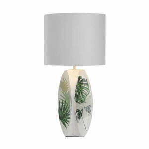 Fehér-zöld asztali lámpa textil búrával (magasság 59 cm) Palma – Candellux Lighting kép