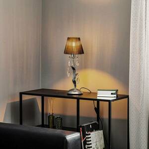 Jacqueline asztali lámpa, egylámpás, fekete kép