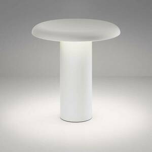 Artemide Takku LED asztali lámpa újratölthető akkumulátorral, fehér színben kép