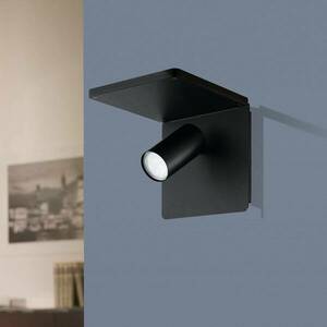 Ciglie LED fali lámpa fekete QI töltési funkcióval kép