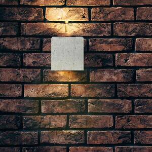 Beton szürke LED kültéri fali lámpa Riak kép