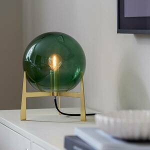 PR Home Milla asztali lámpa 28 cm, arany/zöld kép