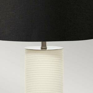 Textil asztali világítás Ripple fehér/búra fekete kép