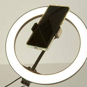 LED gyűrű lámpa Selfie állvány mobil tartó USB CCT kép
