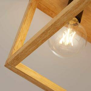 Square mennyezeti lámpa bambuszból, 4 izzós kép