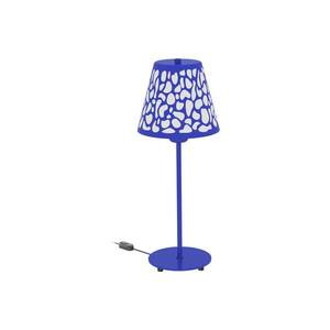 Aluminor Nihoa asztali lámpa lyukmintával kék/feh kép