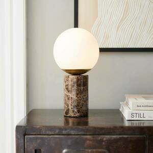 Asztali világítás Lilly Marble márványalap, barna kép