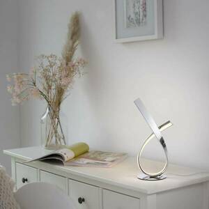 Paul Neuhaus Linda LED asztali lámpa, dimmer, króm kép