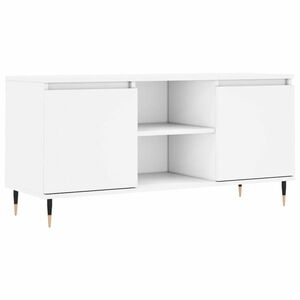 Fehér szerelt fa tv-szekrény 104 x 35 x 50 cm kép