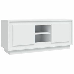 vidaXL fehér szerelt fa TV-szekrény 102 x 35 x 45 cm kép